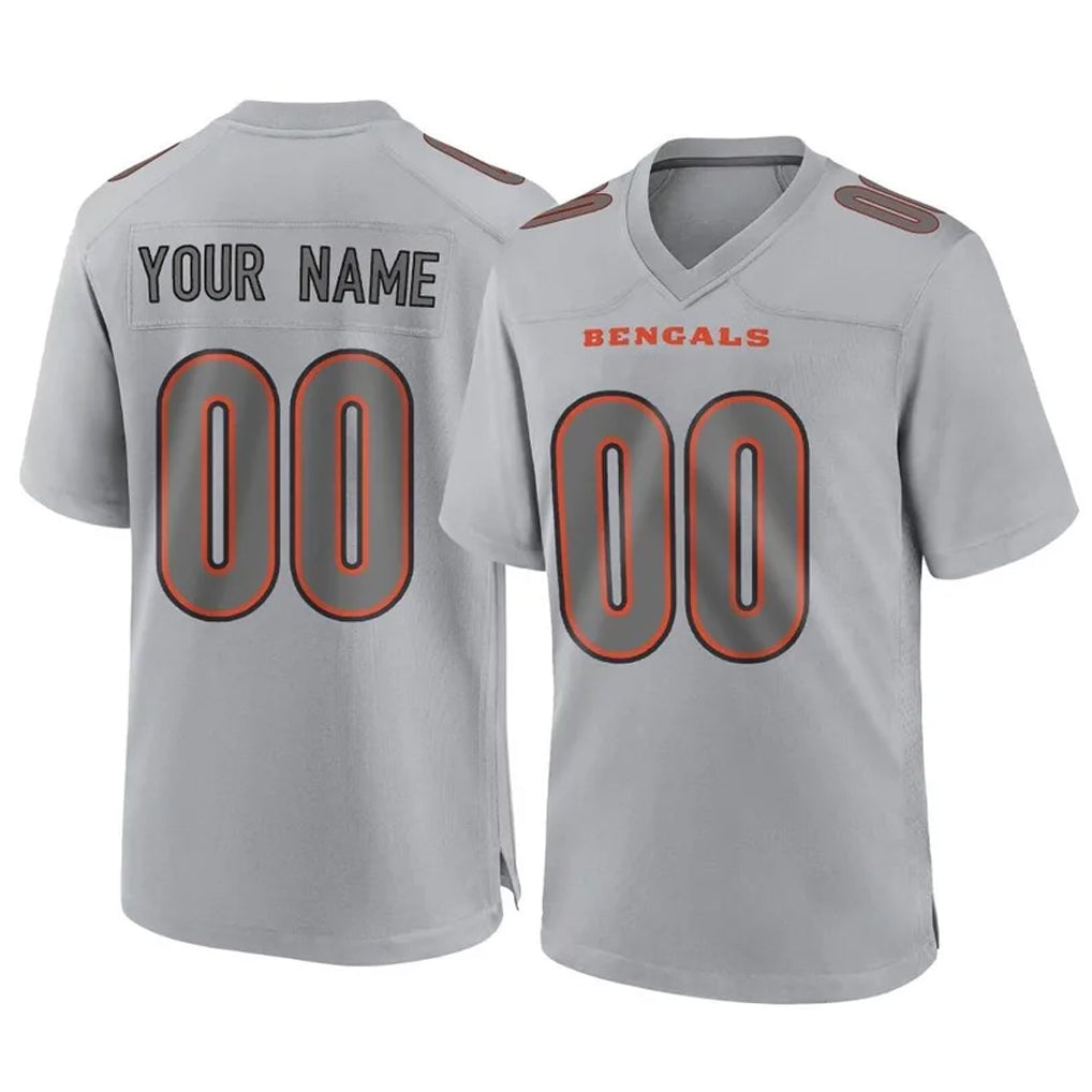 Pkot Custom C.Bengals Gray Atmosphere Fashion Game Any Name & Numbers Stitched Jerseys