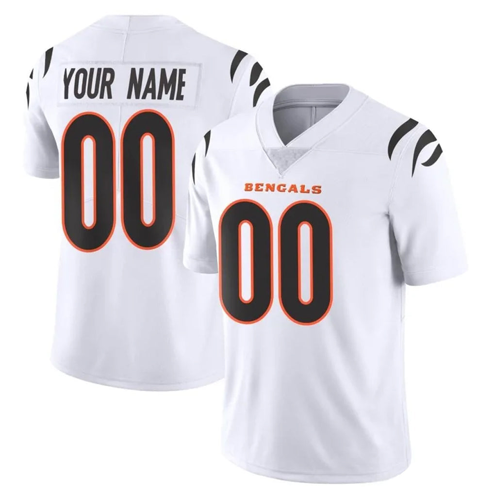 Pkot Custom C.Bengals White Vapor Untouchable Limited Home Game Any Name & Numbers Stitched Jerseys