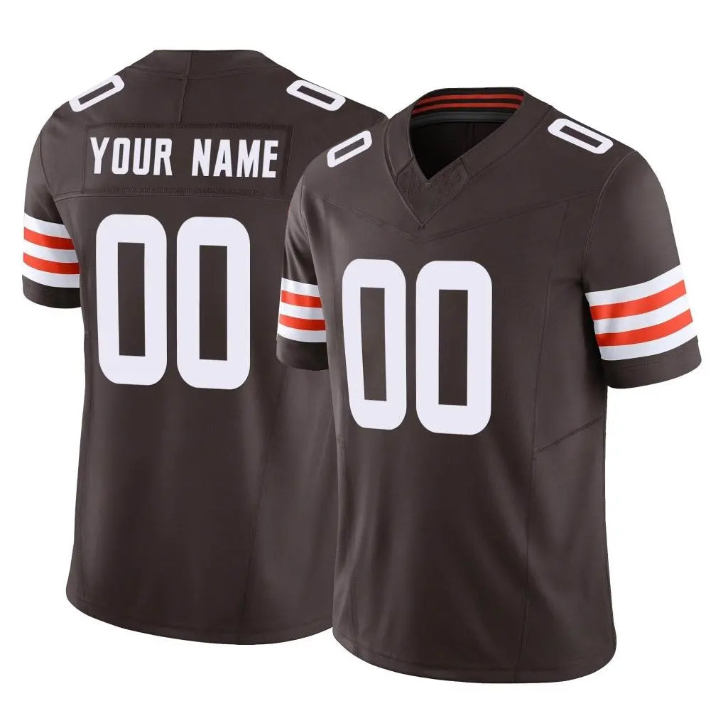 Pkot Custom C.Browns Brown Vapor F.U.S.E. Limited Home Game Any Name & Numbers Stitched Jerseys