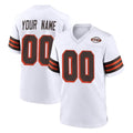 Pkot Custom C.Browns White Alternate Home Game Any Name & Numbers Stitched Jerseys