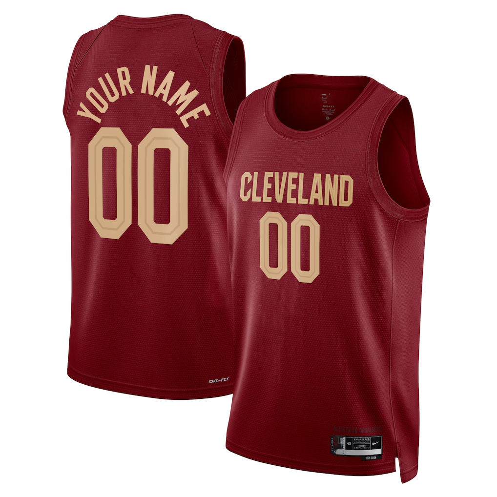 Pkot Custom C.Cavaliers Burgundy Swingman Jerseys - Icon Edition