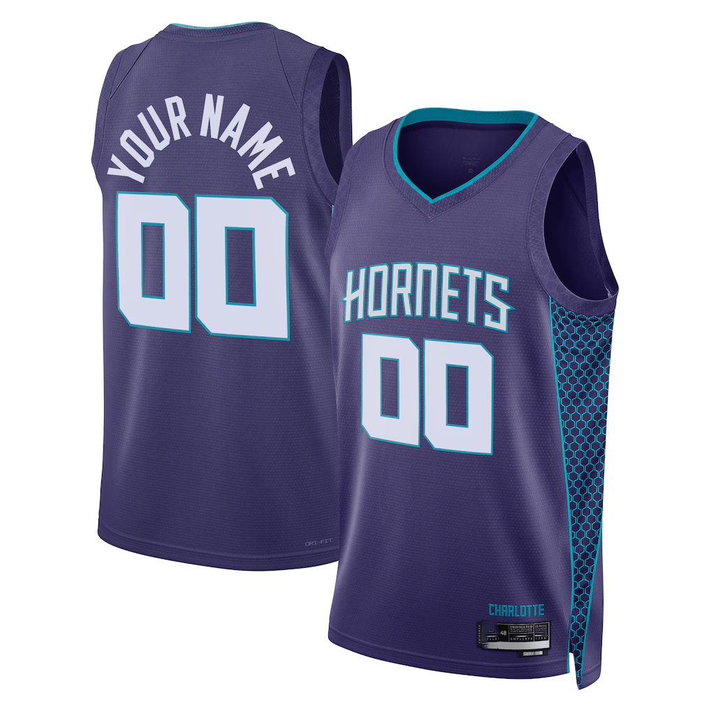 Pkot Custom C.Hornets Purple 202223 Swingman Jerseys - Statement Edition