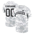 Pkot Custom C.Panthers Arctic Camo Salute to Service T-Shirt Hoodies Any Name & Numbers Stitched Jerseys