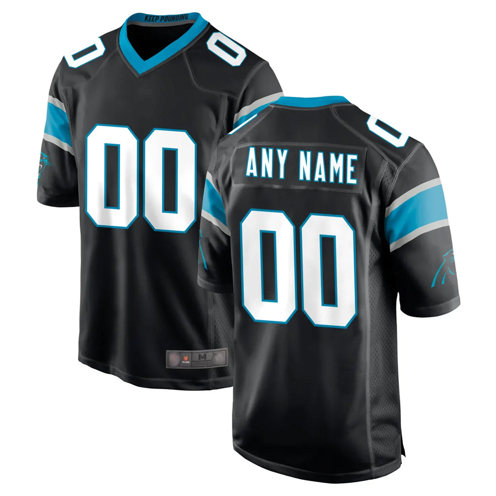 Pkot Custom C.Panthers Black Game Any Name & Numbers Stitched Jerseys