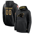 Pkot Custom C.Panthers Black Salute to Service Pullover Hoodies Any Name & Numbers Stitched Jerseys