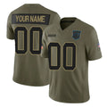 Pkot Custom C.Panthers Olive 2025 Salute to Service Limited Home Game Any Name & Numbers Stitched Jerseys