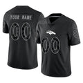 Pkot Custom D.Broncos Black Reflective Limited Any Name & Numbers Stitched Jerseys