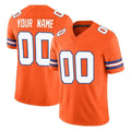 Pkot Custom D.Broncos Orange Limited Alternate Vapor F.U.S.E. Throwback Game Any Name & Numbers Stitched Jerseys