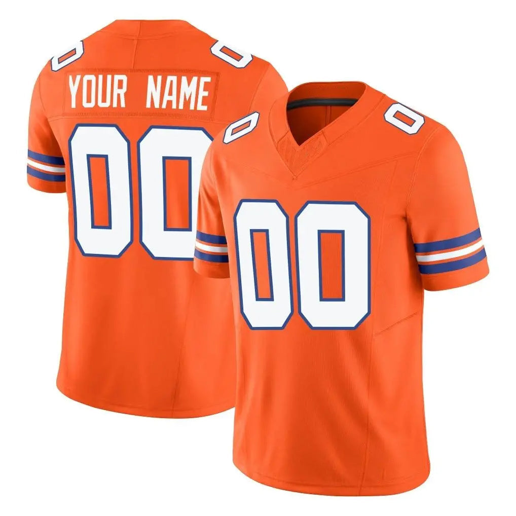 Pkot Custom D.Broncos Orange Limited Alternate Vapor F.U.S.E. Throwback Game Any Name & Numbers Stitched Jerseys