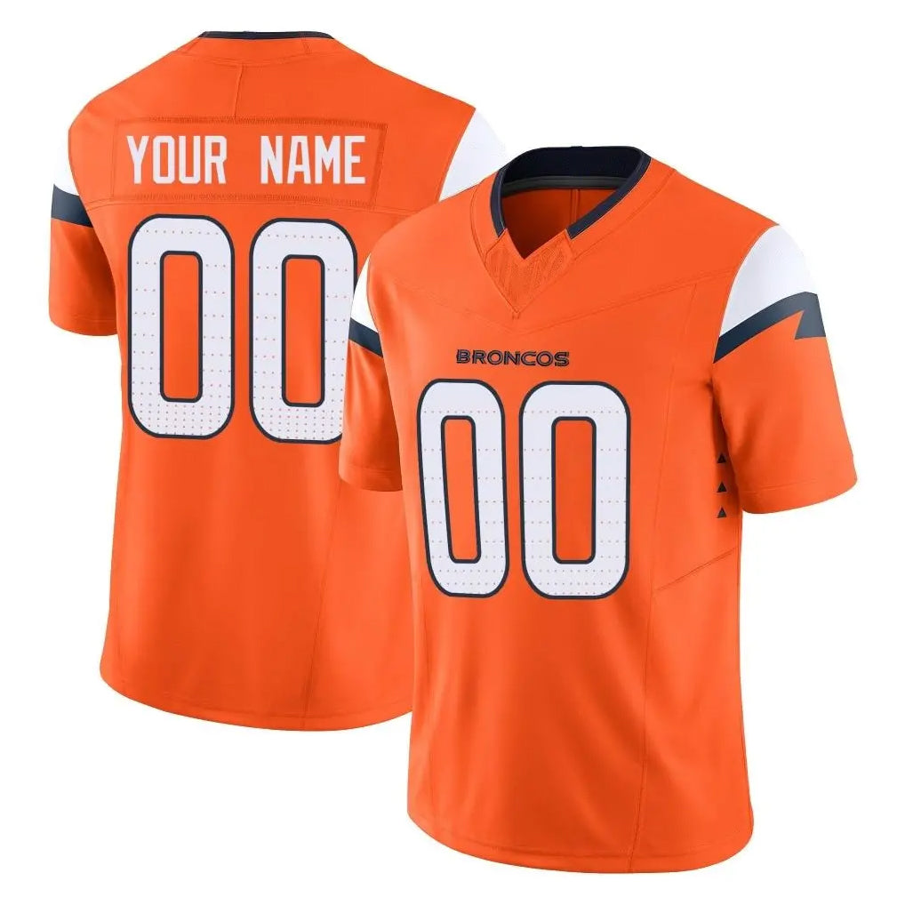 Pkot Custom D.Broncos Orange Vapor F.U.S.E. Limited Home Game Any Name & Numbers Stitched Jerseys