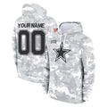 Pkot Custom D.Cowboys Arctic Camo Salute to Service Hoodies Limited Game Any Name & Numbers Stitched Jerseys