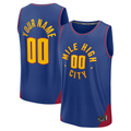 Pkot Custom D.Nuggets  Blue Fast Break Jerseys - Statement Edition