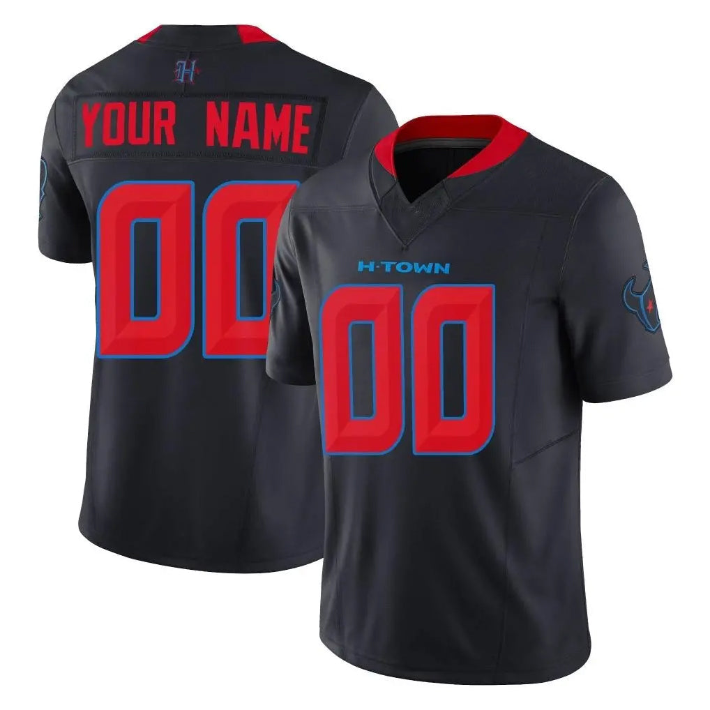 Pkot Custom H.Texans Navy Limited 2nd Alternate Vapor F.U.S.E. Home Game Any Name & Numbers Stitched Jerseys
