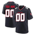 Pkot Custom H.Texans Navy Team Home Game Any Name & Numbers Stitched Jerseys