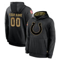 Pkot Custom IN.Colts Black Salute to Service Hoodies Limited Game Any Name & Numbers Stitched Jerseys