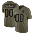 Pkot Custom IN.Colts Olive 2025 Salute To Service Limited Game Any Name & Numbers Stitched Jerseys