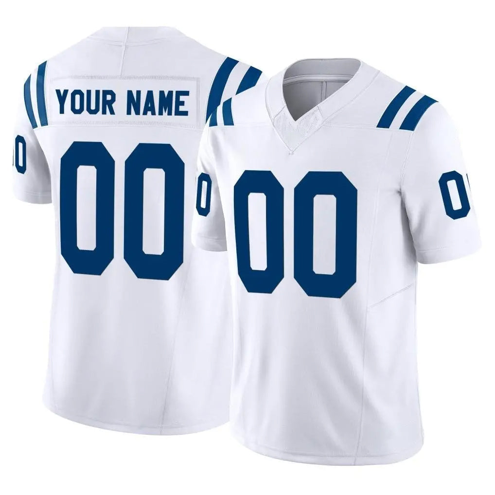 Pkot Custom IN.Colts White Limited Vapor F.U.S.E. Home Game Any Name & Numbers Stitched Jerseys