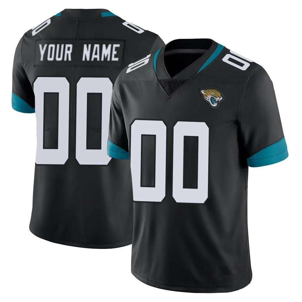Pkot Custom J.Jaguars Black Vapor Untouchable Limited Home Game Any Name & Numbers Stitched Jerseys