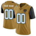 Pkot Custom J.Jaguars Gold Vapor Limited Home Game Any Name & Numbers Stitched Jerseys