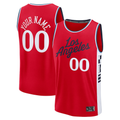 Pkot Custom L.Clippers Red Fast Break Stitched Jerseys- Statement Edition