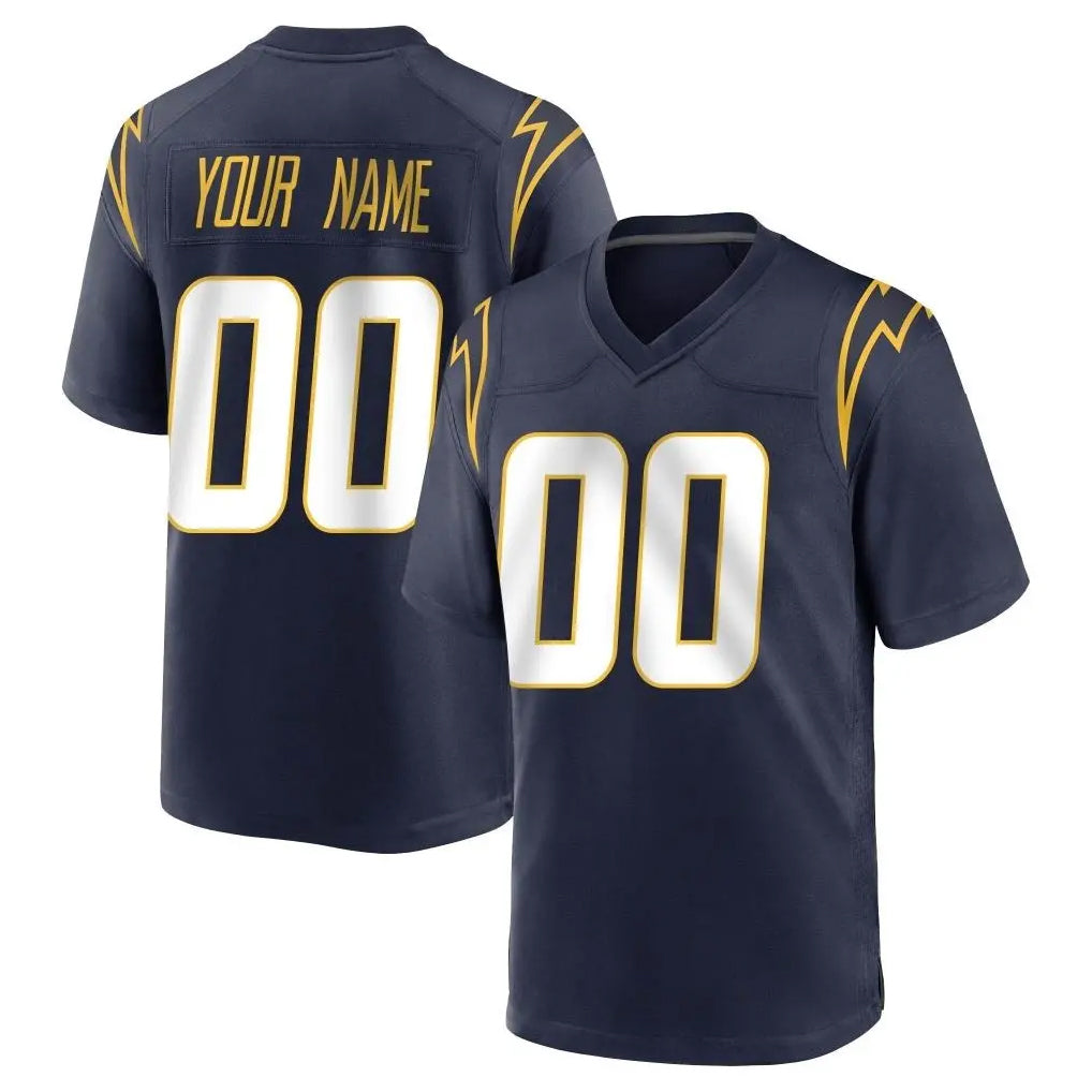 Pkot Custom LA.Chargers Navy Home Game Any Name & Numbers Stitched Jerseys