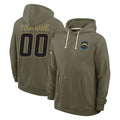 Pkot Custom LA.Chargers Olive Salute to Service Pullover Hoodies Limited Any Name & Numbers Stitched Jerseys