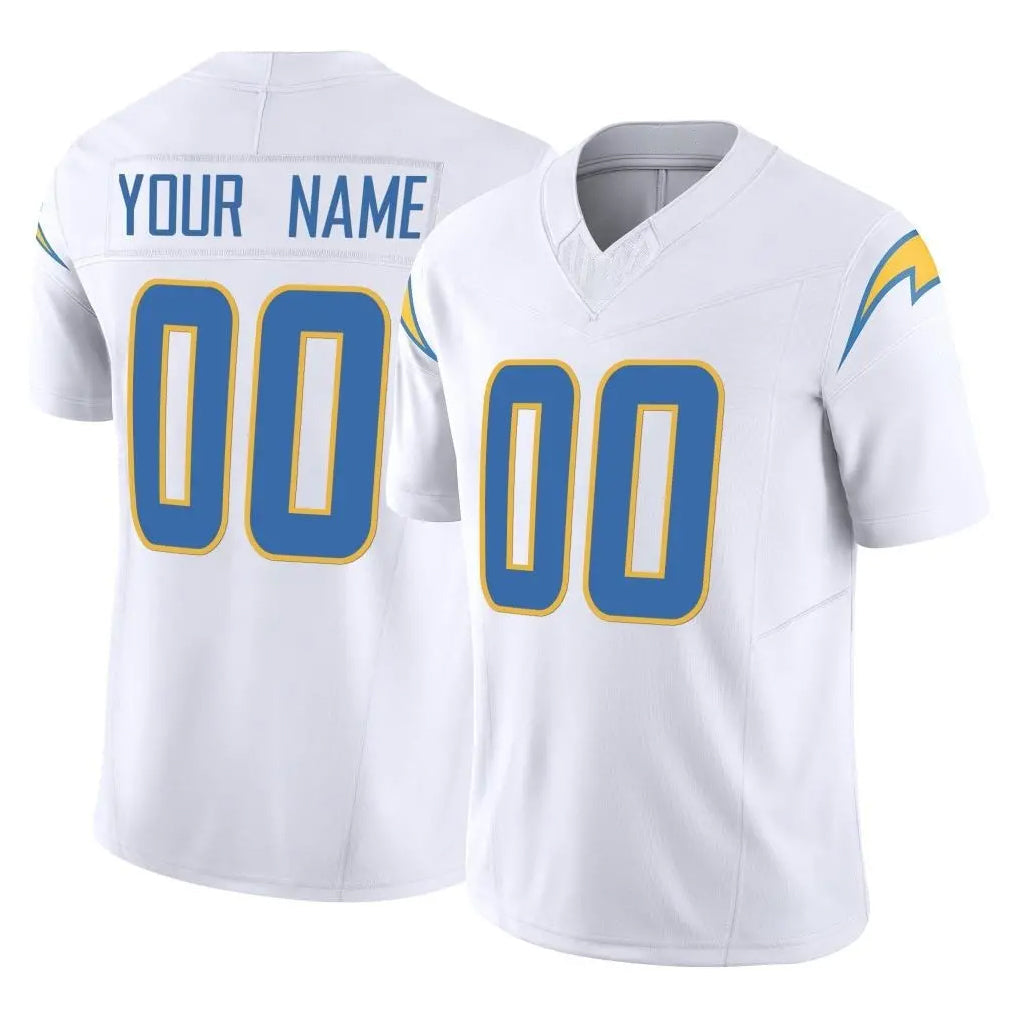 Pkot Custom LA.Chargers White Limited Vapor F.U.S.E. Home Game Any Name & Numbers Stitched Jerseys