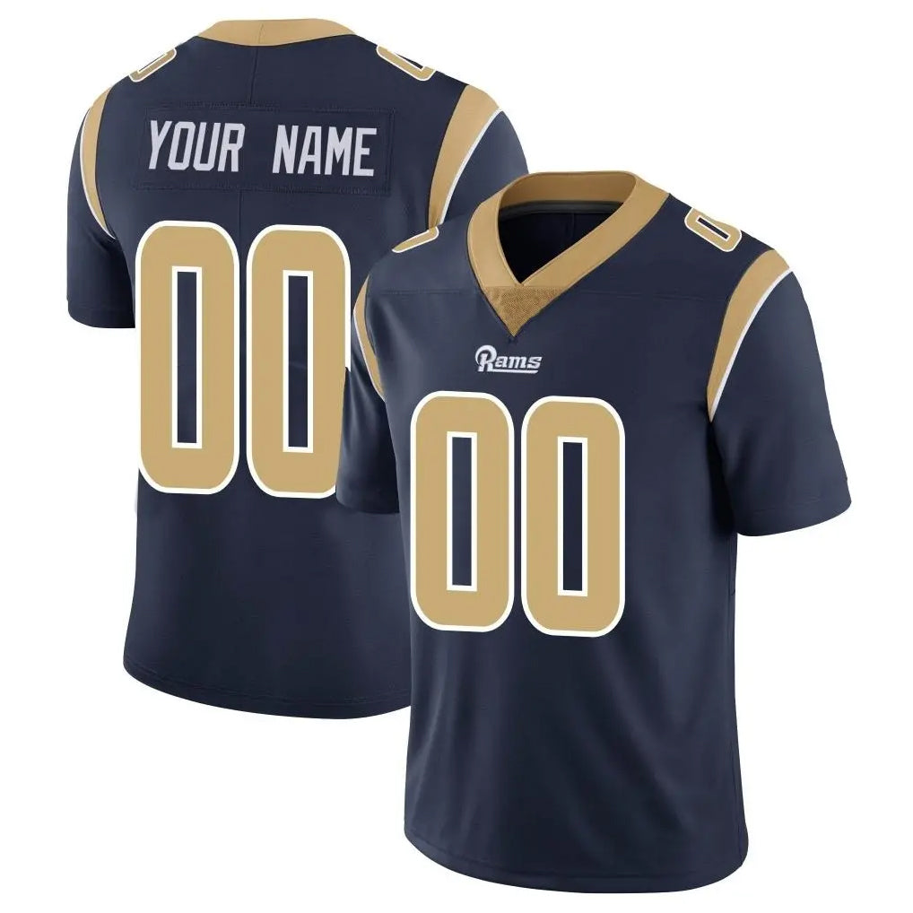 Pkot Custom LA.Rams Navy Limited Vapor Untouchable Home Game Any Name & Numbers Stitched Jerseys