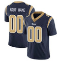 Pkot Custom LA.Rams Navy Limited Vapor Untouchable Home Game Any Name & Numbers Stitched Jerseys