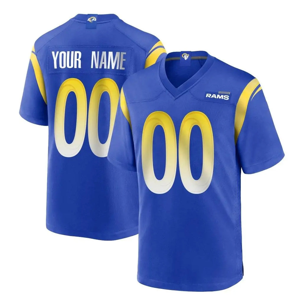 Pkot Custom LA.Rams Royal Home Game Any Name & Numbers Stitched Jerseys