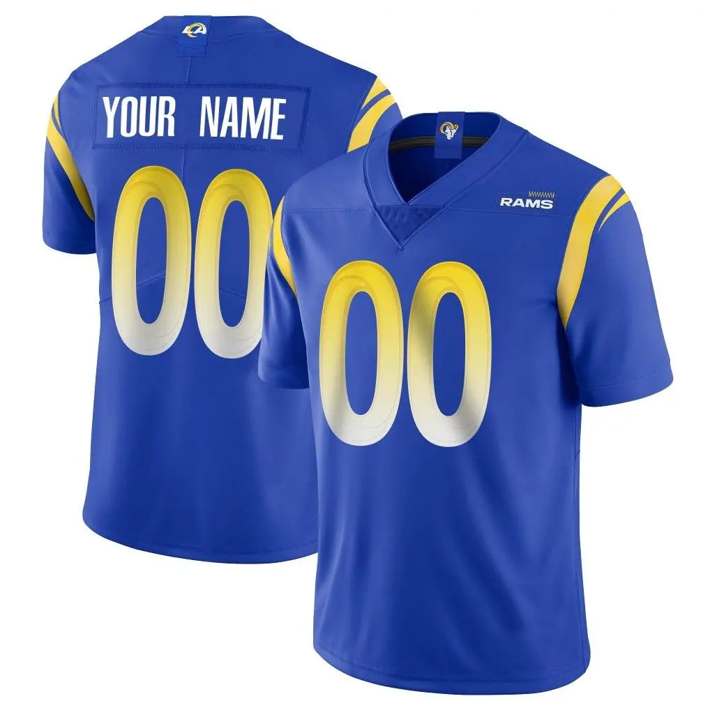 Pkot Custom LA.Rams Royal Limited Vapor Untouchable Home Game Any Name & Numbers Stitched Jerseys