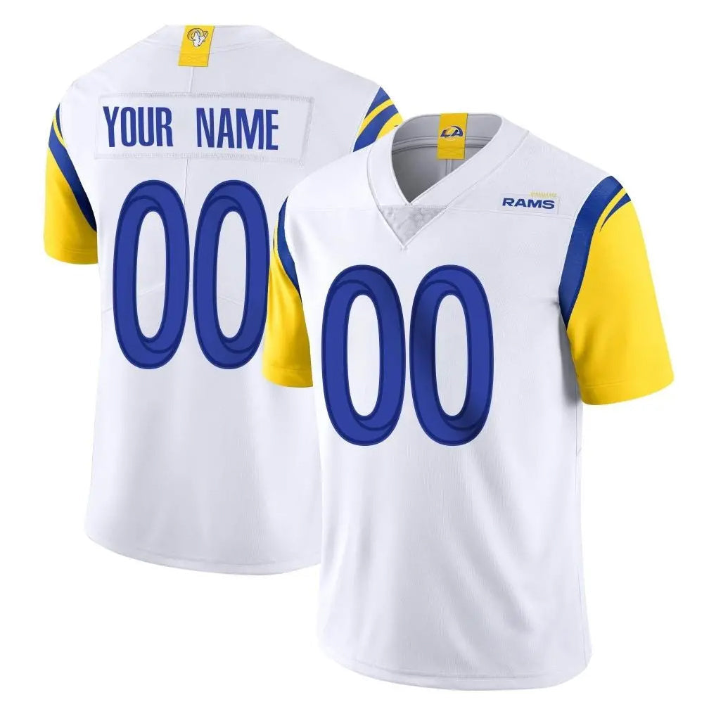 Pkot Custom LA.Rams White Limited Vapor Untouchable Home Game Any Name & Numbers Stitched Jerseys