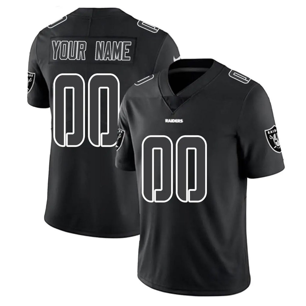 Pkot Custom LV.Raiders Black Limited Black Impact Home Game Any Name & Numbers Stitched Jerseys
