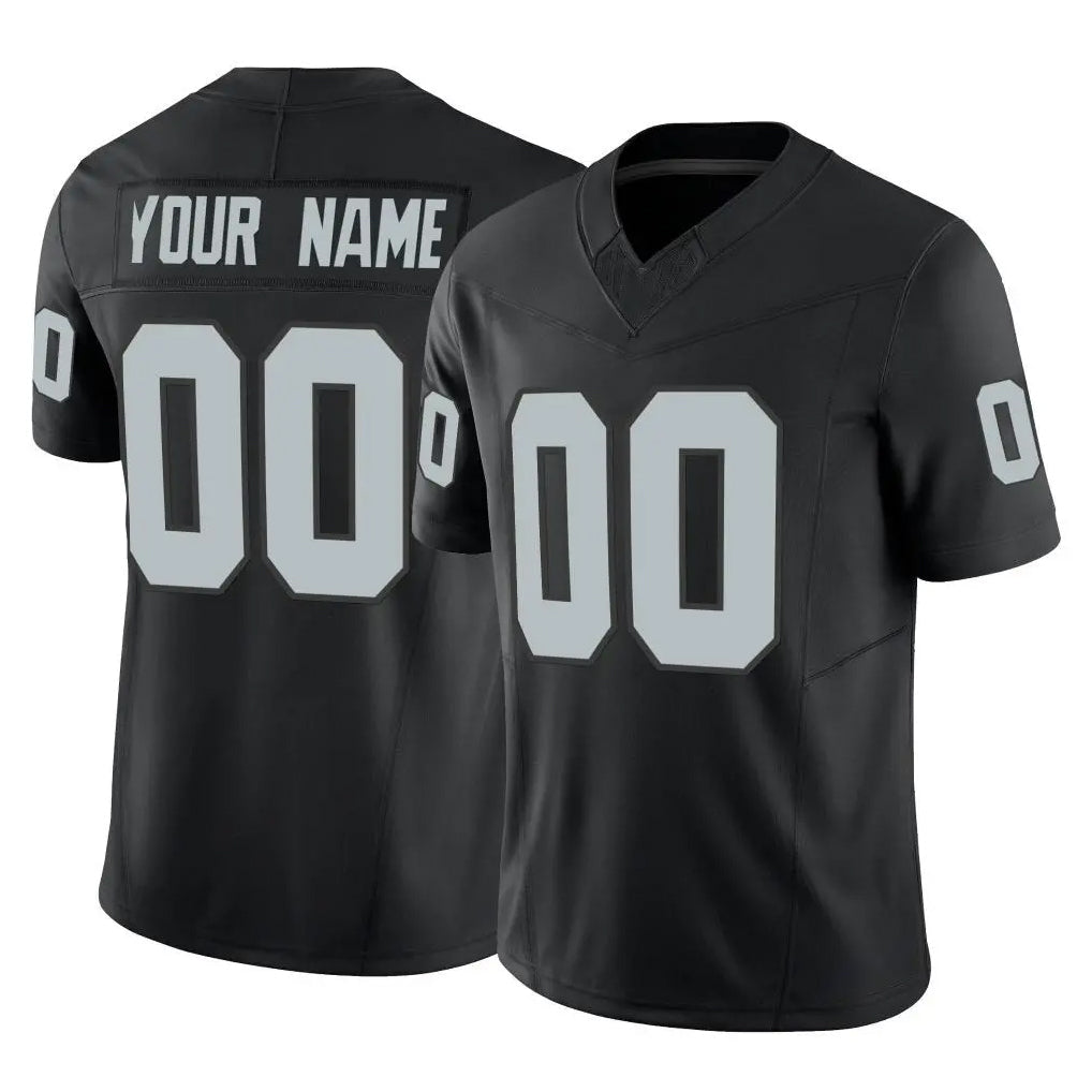 Pkot Custom LV.Raiders Black Limited Vapor F.U.S.E. Home Game Any Name & Numbers Stitched Jerseys