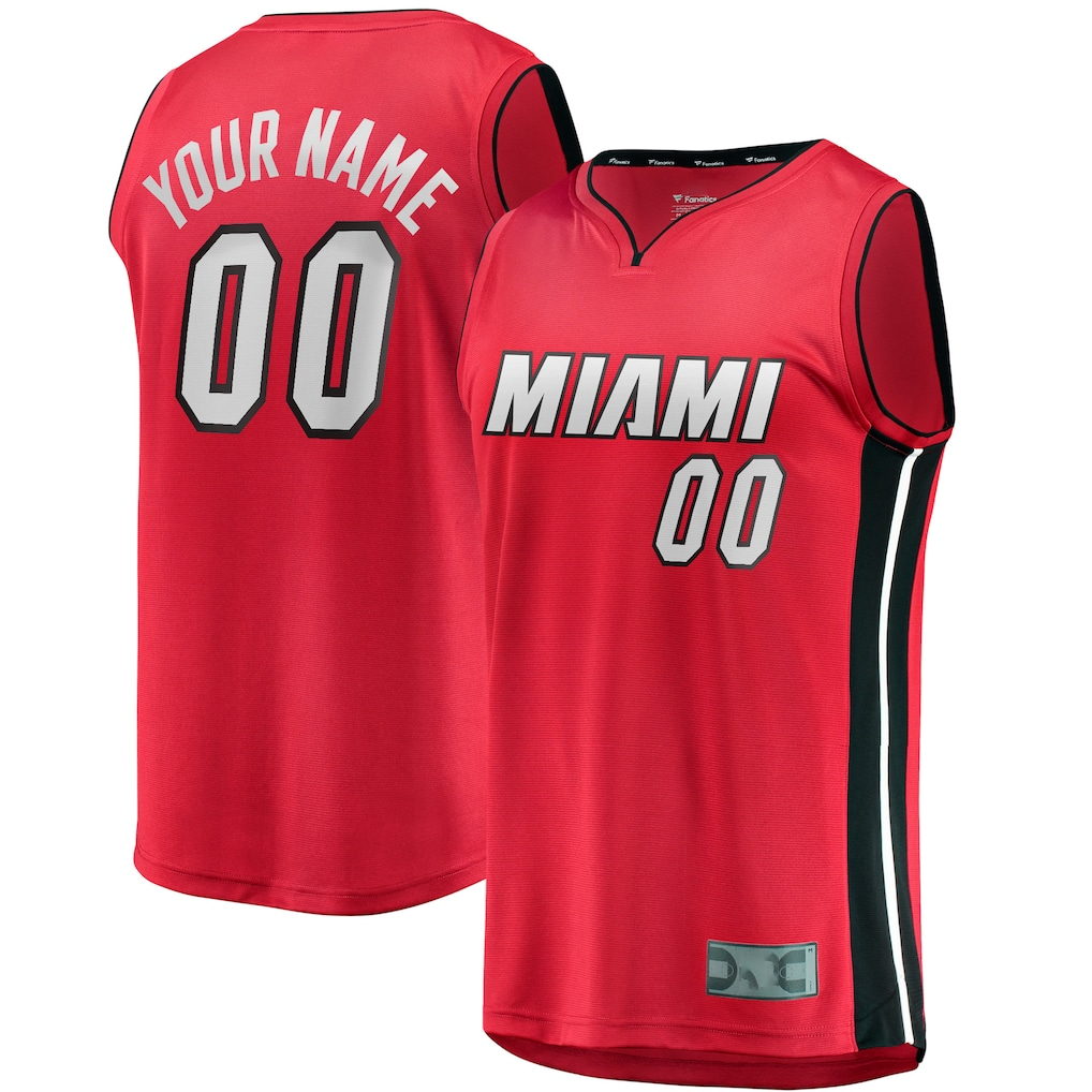 Pkot Custom M.Heat  Red Fast Break Jerseys - Statement Edition