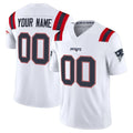 Pkot Custom NE.Patriots White Limited Vapor F.U.S.E. Home Game Any Name & Numbers Stitched Jerseys
