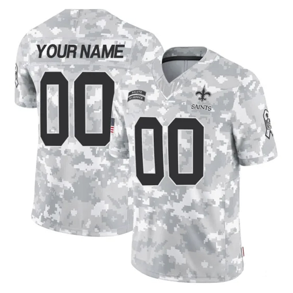 Pkot Custom NO.Saints Arctic Camo Salute To Service Limited Game Any Name & Numbers Stitched Jerseys