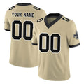Pkot Custom NO.Saints Gold Limited Vapor F.U.S.E. Home Game Any Name & Numbers Stitched Jerseys