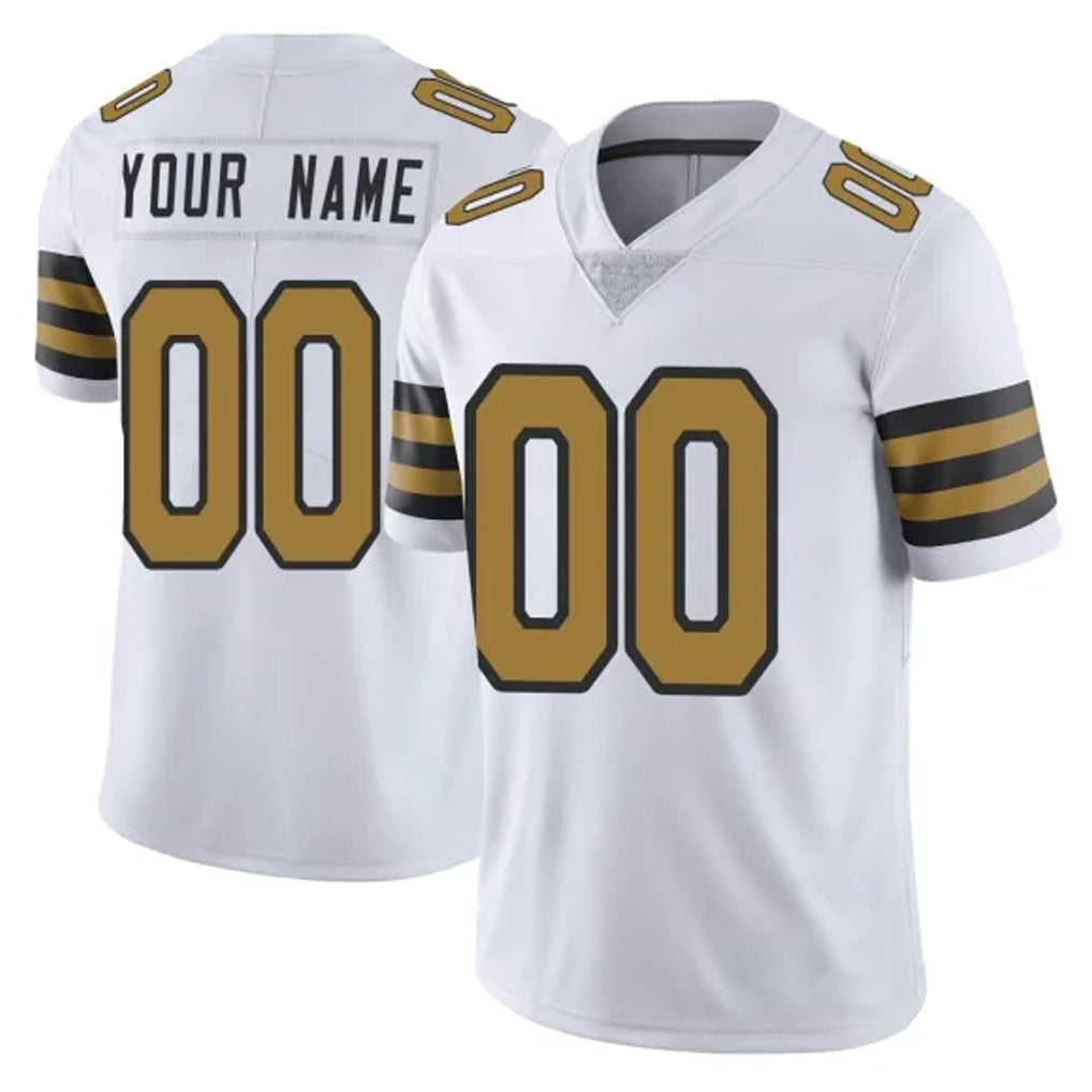 Pkot Custom NO.Saints White Limited Color Rush Home Game Any Name & Numbers Stitched Jerseys