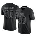 Pkot Custom NY.Giants Black Limited Reflective Home Game Any Name & Numbers Stitched Jerseys