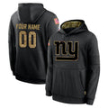 Pkot Custom NY.Giants Black Salute to Service Hoodies Limited Game Any Name & Numbers Stitched Jerseys