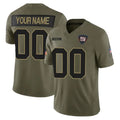 Pkot Custom NY.Giants Olive 2025 Salute To Service Limited Any Name & Numbers Stitched Jerseys