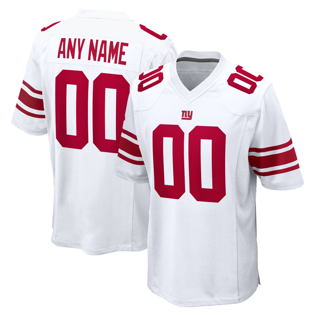 Pkot Custom NY.Giants White Home Game Any Name & Numbers Stitched Jerseys