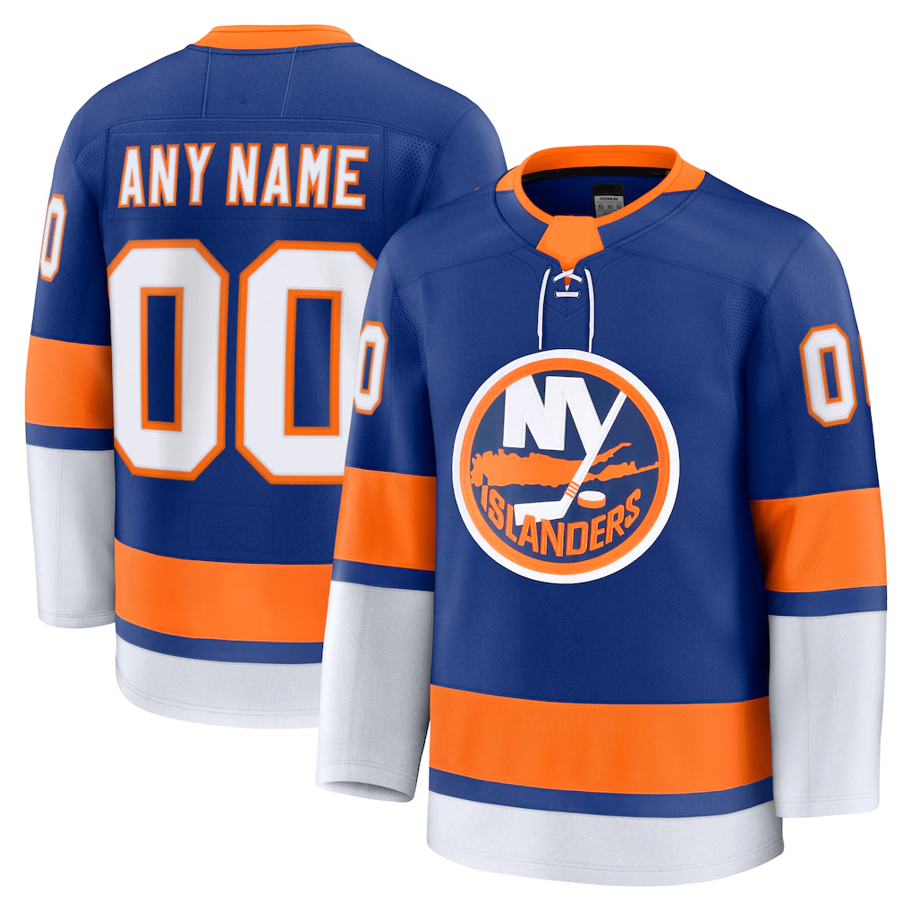Pkot Custom NY.Islanders Royal Home Premium Jerseys