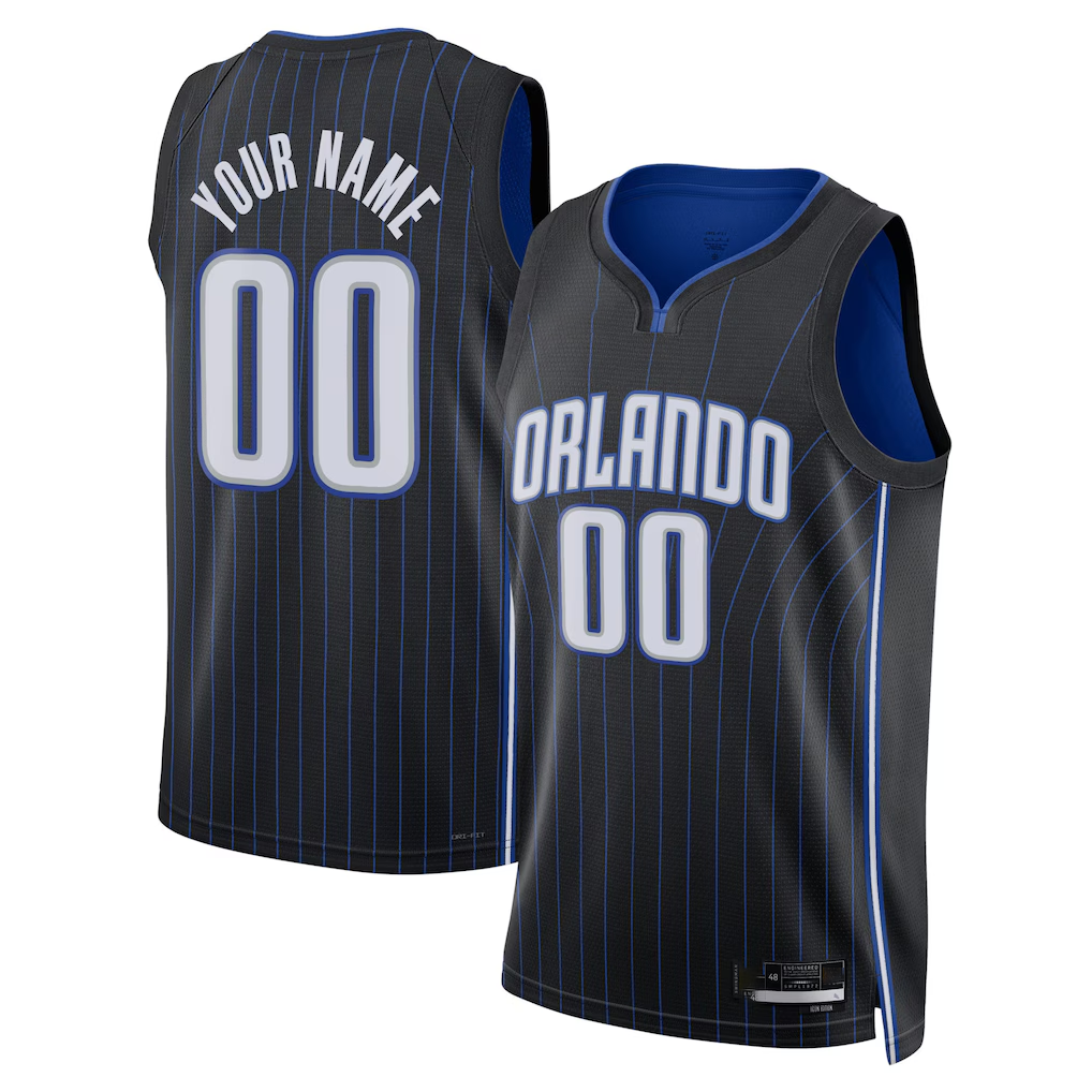 Pkot Custom O.Magic Black Swingman Jerseys - Icon Edition