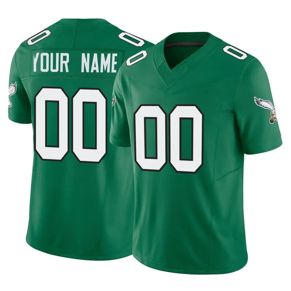 Pkot Custom P.Eagles Green Kelly Alternate Vapor F.U.S.E. Home Game Any Name & Numbers Stitched Jerseys