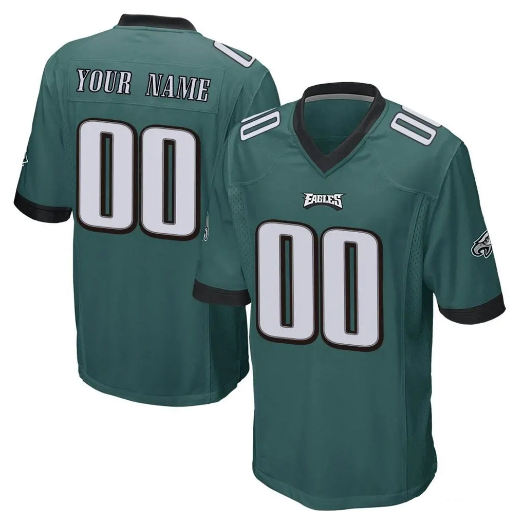 Pkot Custom P.Eagles Team Color Green Home Game Any Name & Numbers Stitched Jerseys