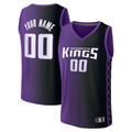 Pkot Custom S.Kings Purple Fast Break Replica Stitched Jerseys - Statement Edition