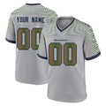 Pkot Custom S.Seahawks Grey 2025 Rivalries Collection Home Game Any Name & Numbers Stitched Jerseys