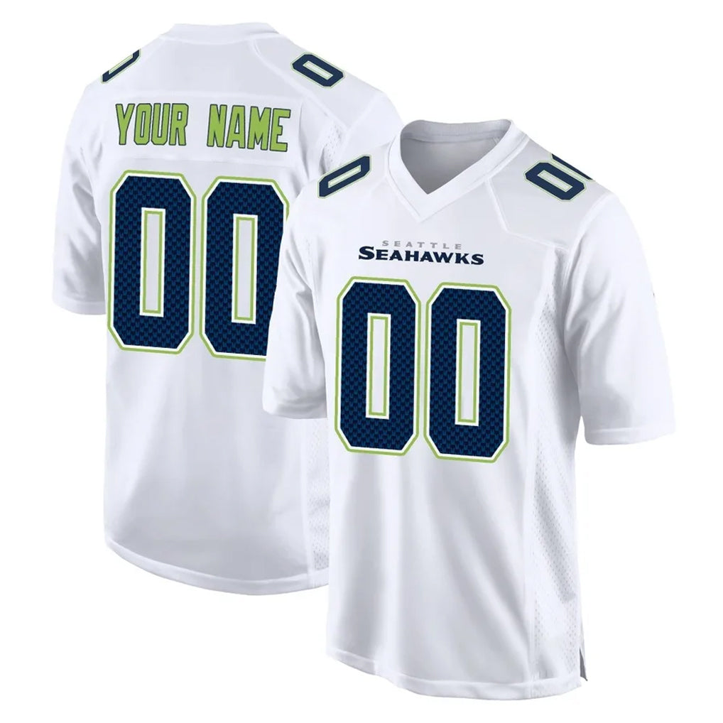 Pkot Custom S.Seahawks Green Home Game Any Name & Numbers Stitched Jerseys